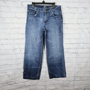 7 For All Mankind "A" Pocket size 16 Straight Womens Blue Jean Measures 28x25